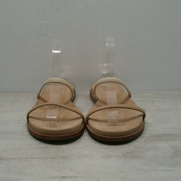 Madewell Paris Minimalist Sandal in Nude Tan Strappy Flats Size 10 - Picture 3 of 16